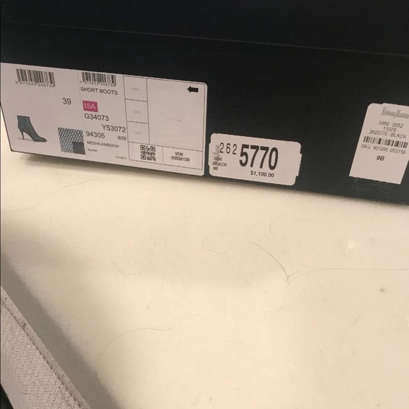 Chanel NIB Women’s Lambskin & Mesh Black booties - Picture 7 of 8